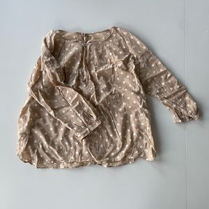 Beige Polka Dot Blouse